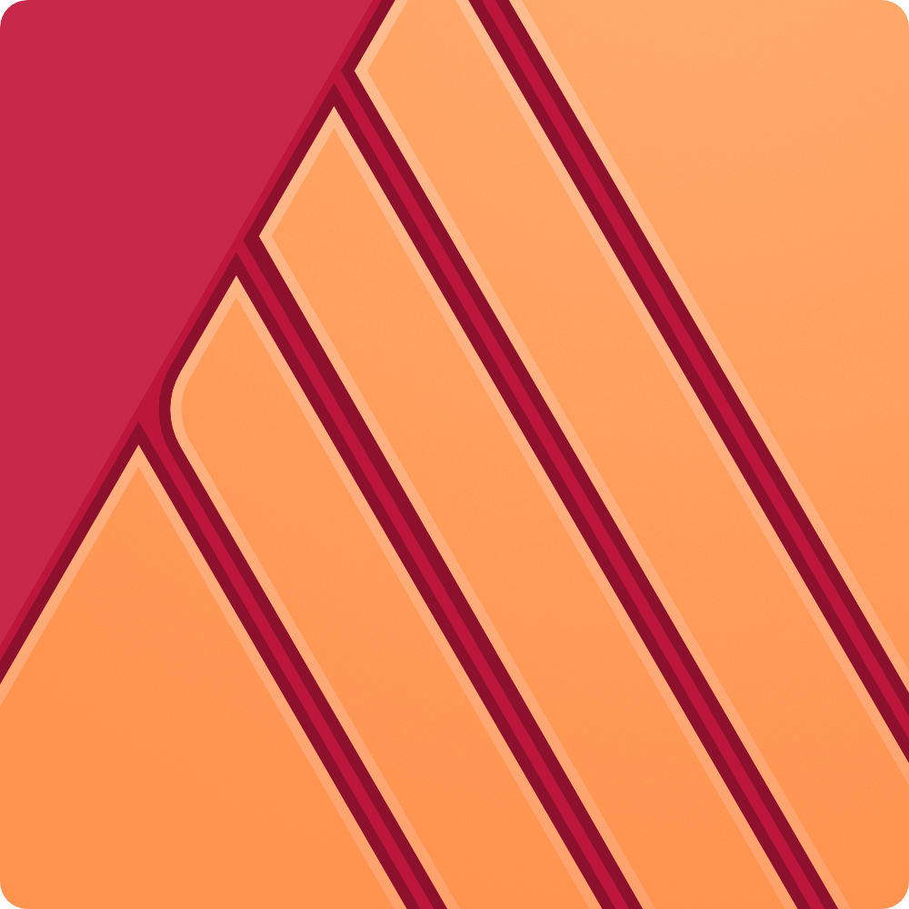 Logotipo do Affinity Publisher